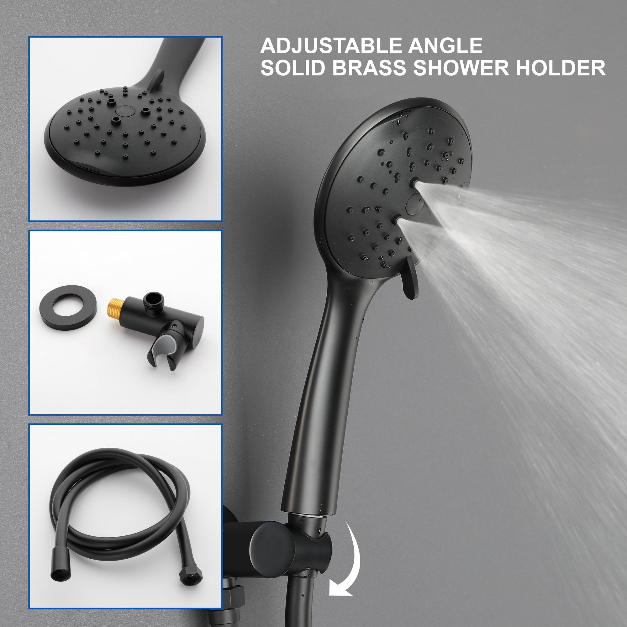 Luxury Shower Faucet Set, Shower System with High Pressure 12