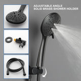 Luxury Shower Faucet Set, Shower System with High Pressure 12" Rain Shower Head and 5-Setting Handheld Shower