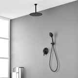 Luxury Shower Faucet Set, Shower System with High Pressure 12" Rain Shower Head and 5-Setting Handheld Shower