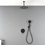 Luxury Shower Faucet Set, Shower System with High Pressure 12" Rain Shower Head and 5-Setting Handheld Shower