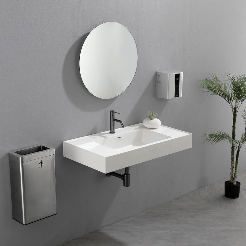 24 Inch Round Bathroom LED Lighted Mirror, Wall Mounted Vanity Makeup Mirror with Lights, 3 Colors Dimmable Brightness, IP54 Waterproof, Smart Touch Switch, Anti-Fog Circle Mirror