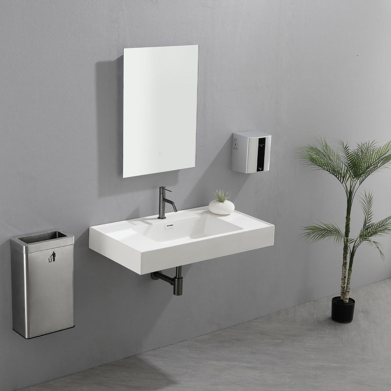 LED Bathroom Mirror 20"*28" Lighted Vanity Makeup Mirror with Front Light, Wall Mounted Dimmable Mirrors with Anti-Fog, Memory Function (Horizontal/Vertical)