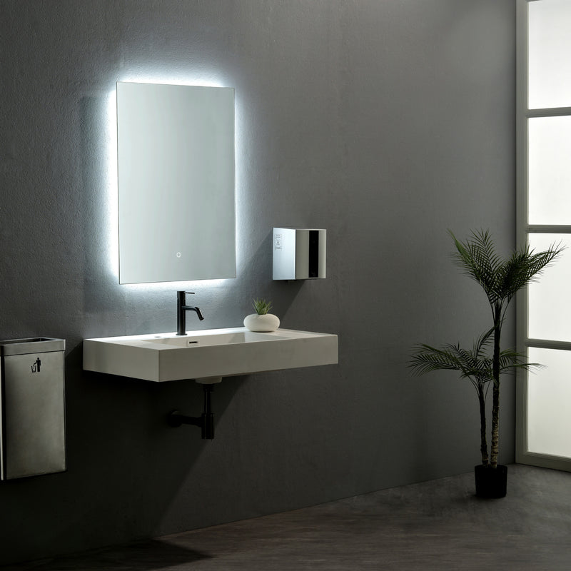 LED Bathroom Mirror 24"*32" Lighted Vanity Makeup Mirror with Front Light, Wall Mounted Dimmable Mirrors with Anti-Fog, Memory Function (Horizontal/Vertical)